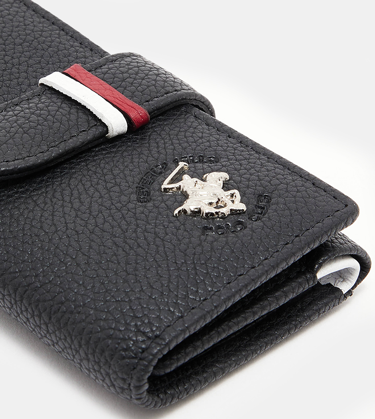 Logo Detail Key Holder Wallet