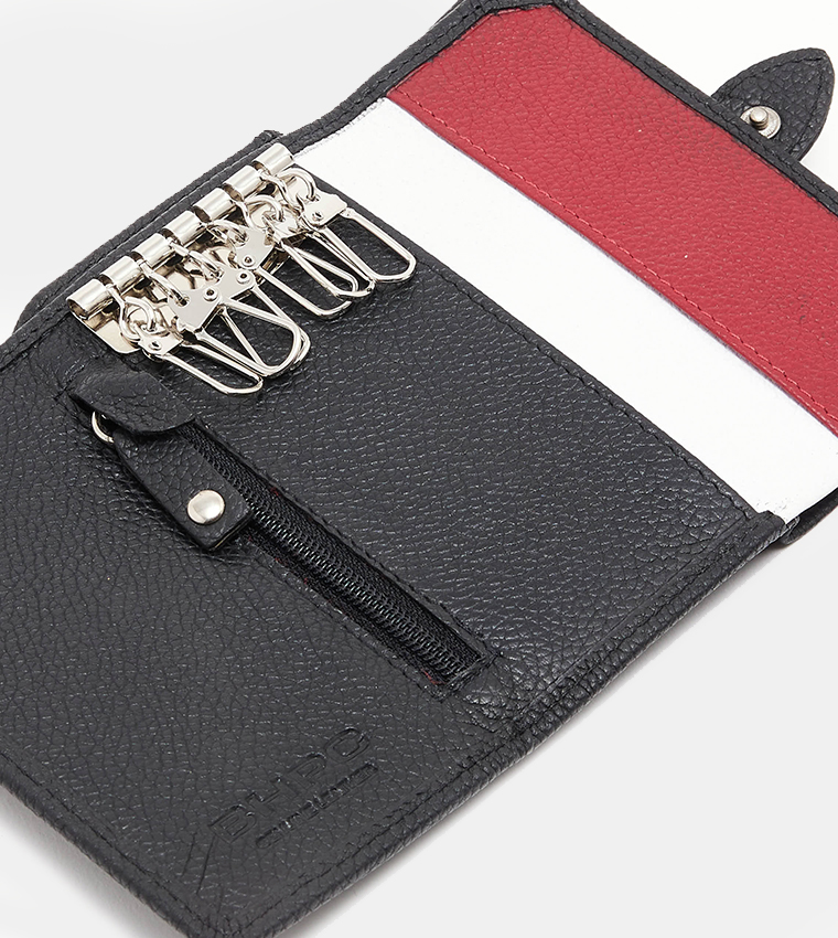 Logo Detail Key Holder Wallet