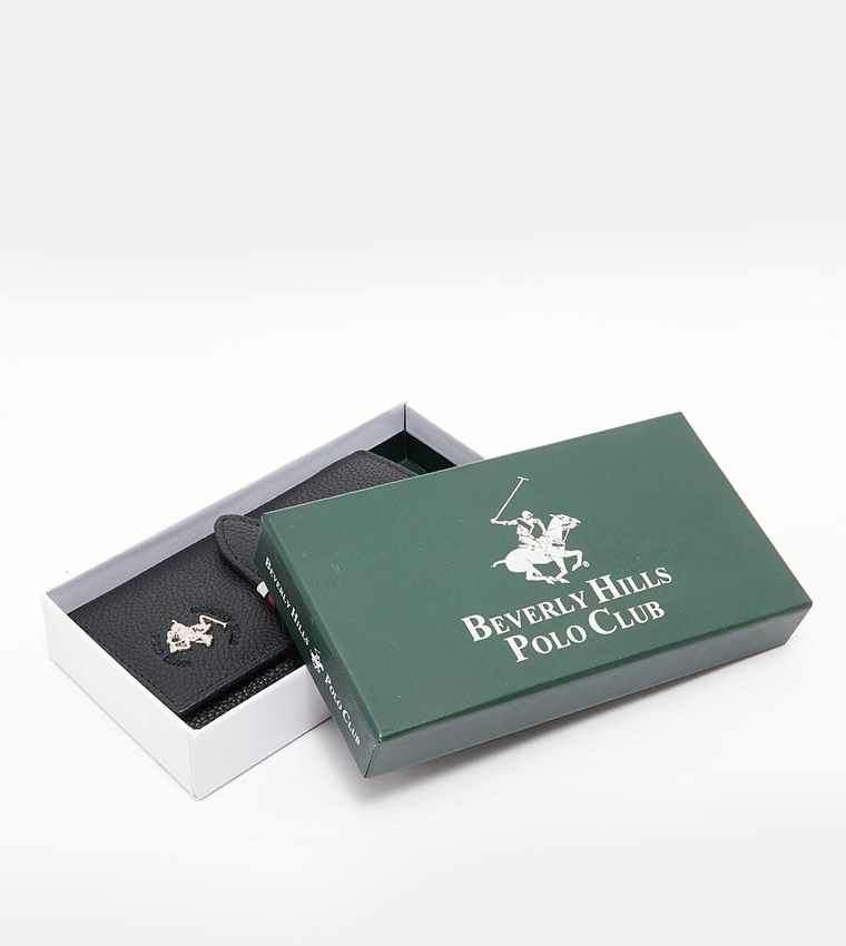 Logo Detail Key Holder Wallet