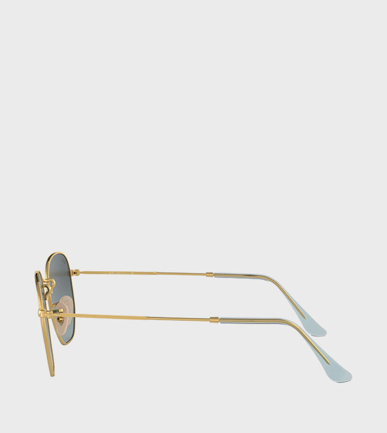 Metal Frame Hexagonal Sunglasses