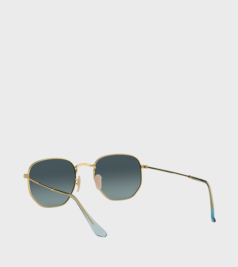 Metal Frame Hexagonal Sunglasses