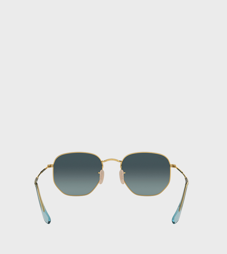 Metal Frame Hexagonal Sunglasses