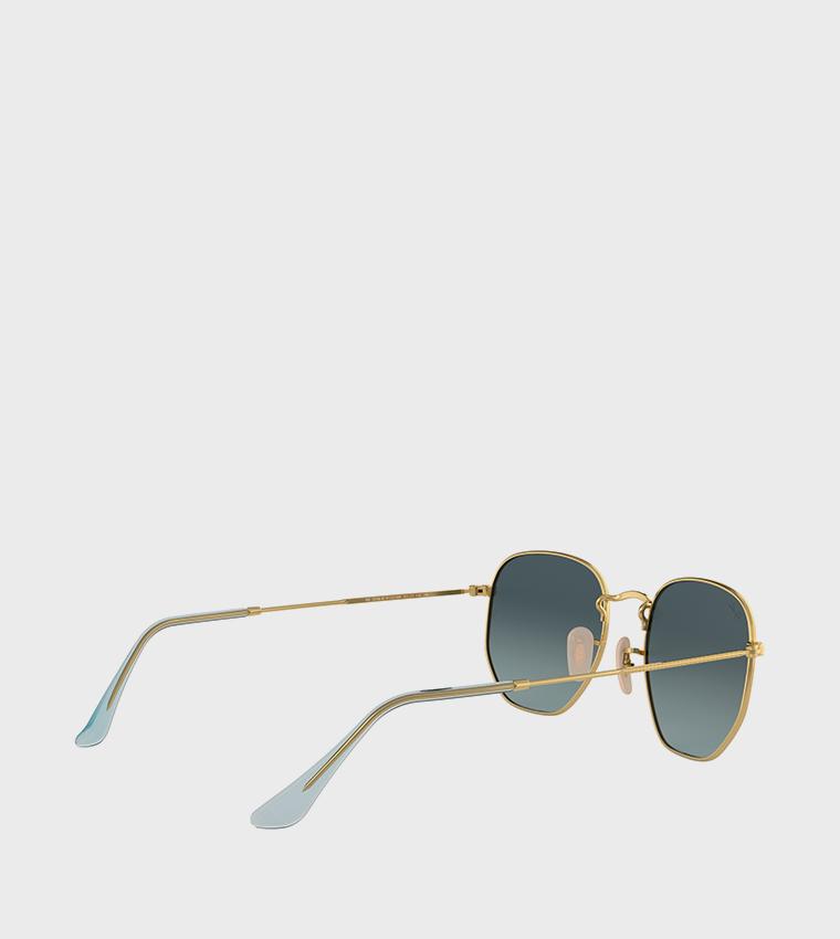 Metal Frame Hexagonal Sunglasses