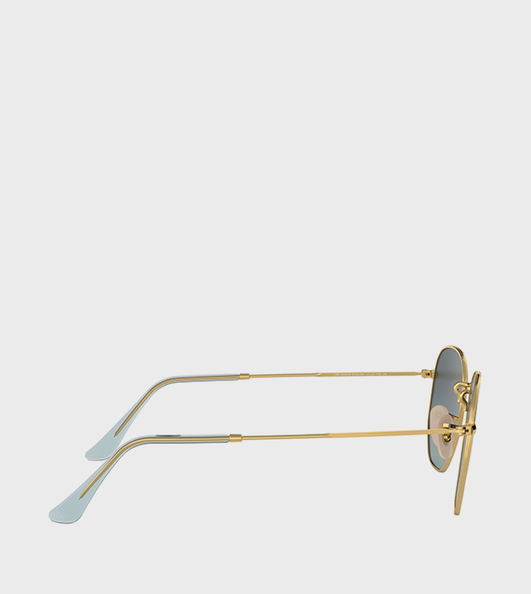 Metal Frame Hexagonal Sunglasses