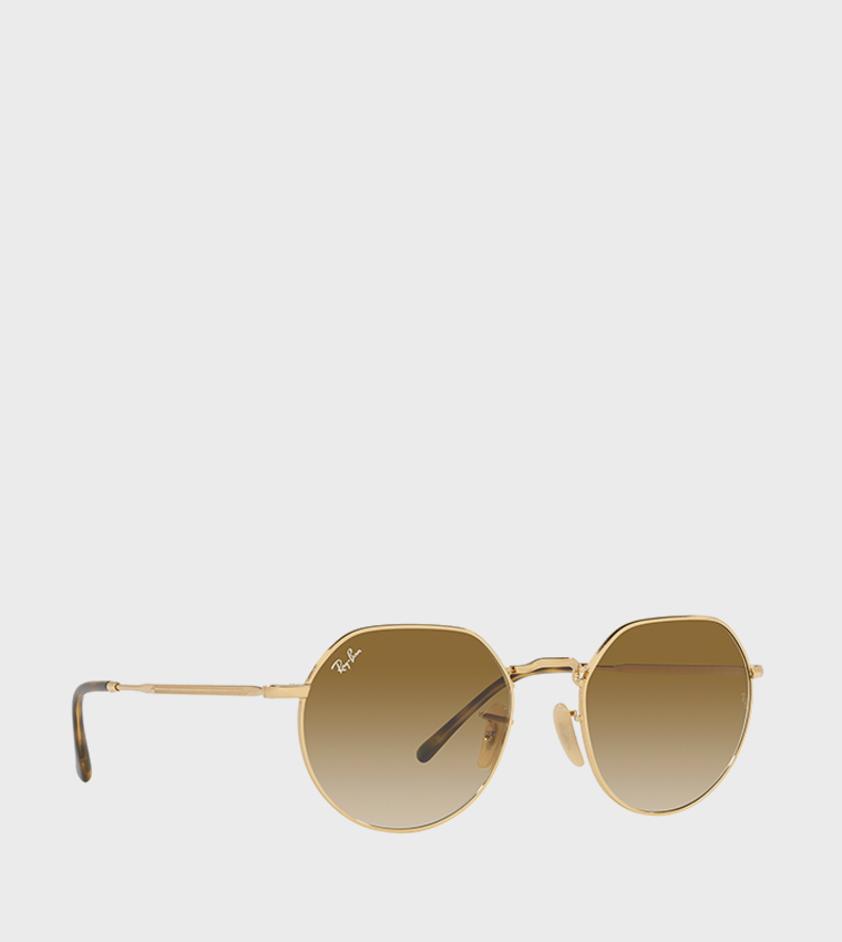 JACK Metal Frame Hexagonal Sunglasses