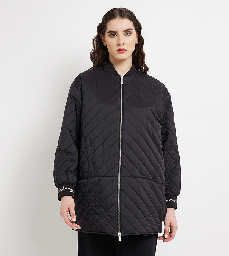 Zip-Through Quilted Jacket