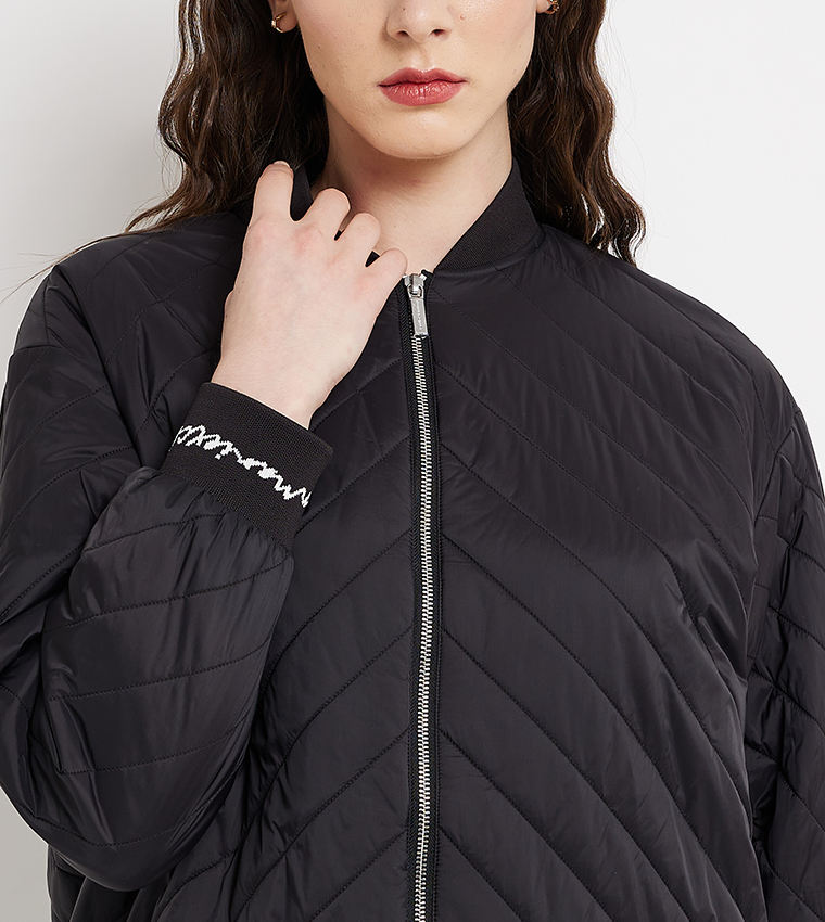Zip-Through Quilted Jacket