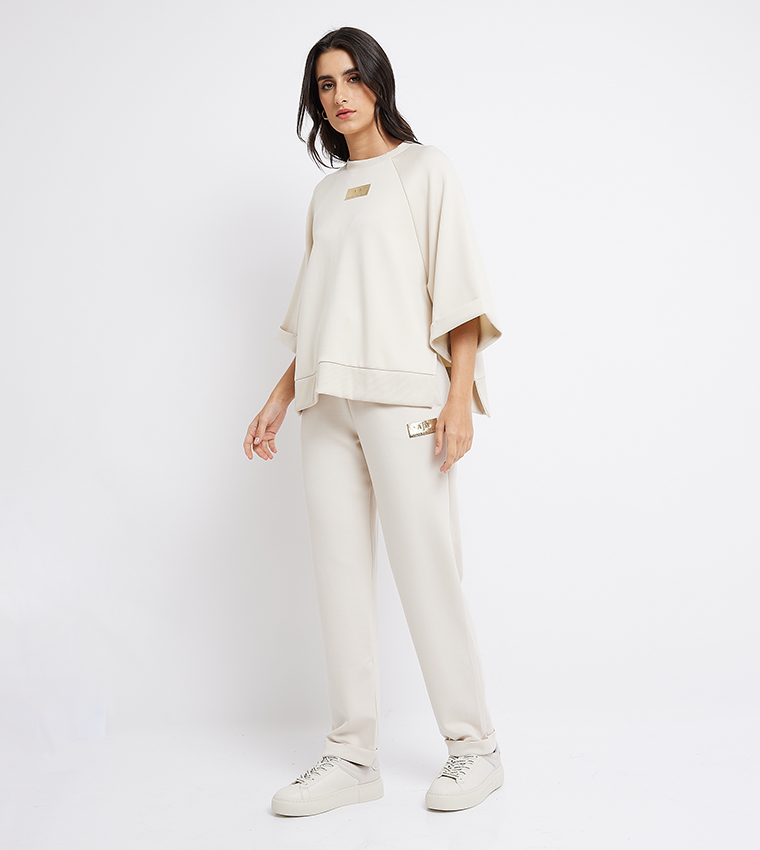 Logo Printed Drawstring Waist Sweatpants