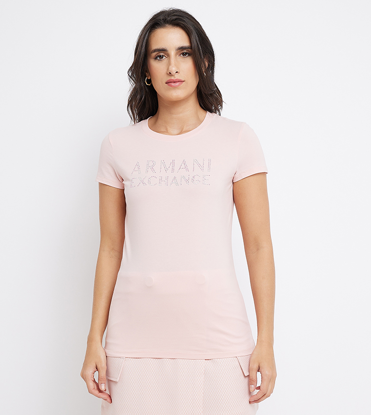 Embellished Crew Neck Top
