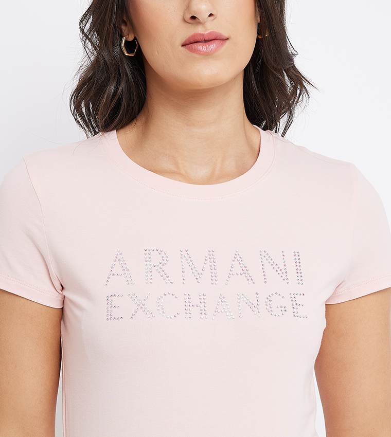 Embellished Crew Neck Top