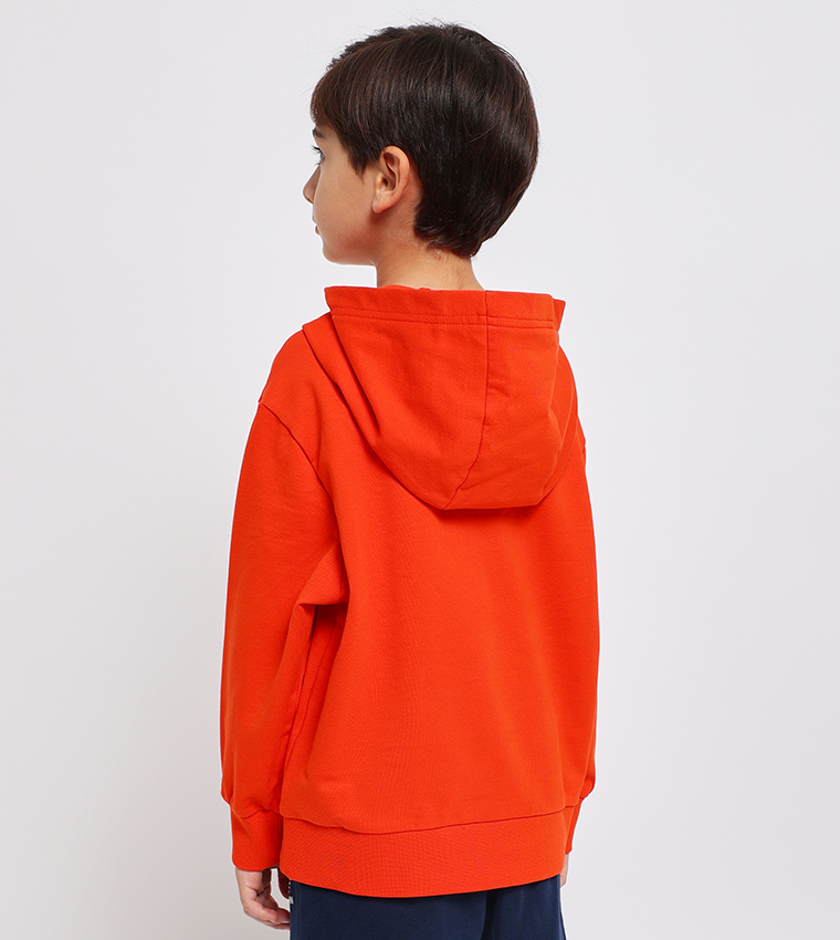 Orange clearance armani hoodie