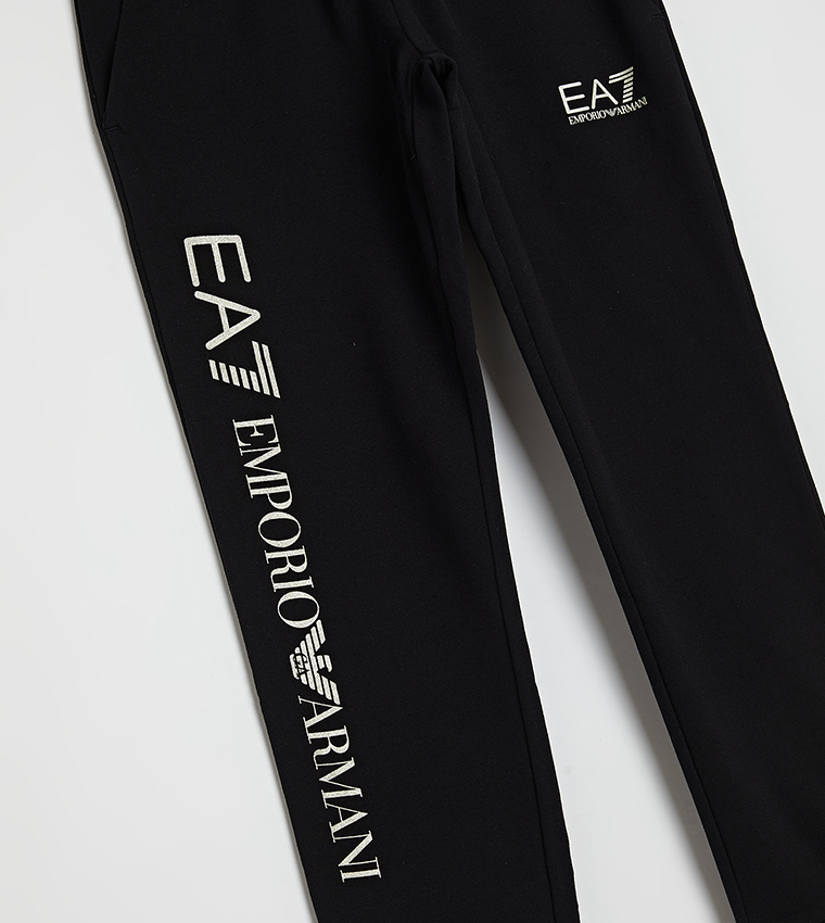 Logo Printed Elastic Waist Joggers