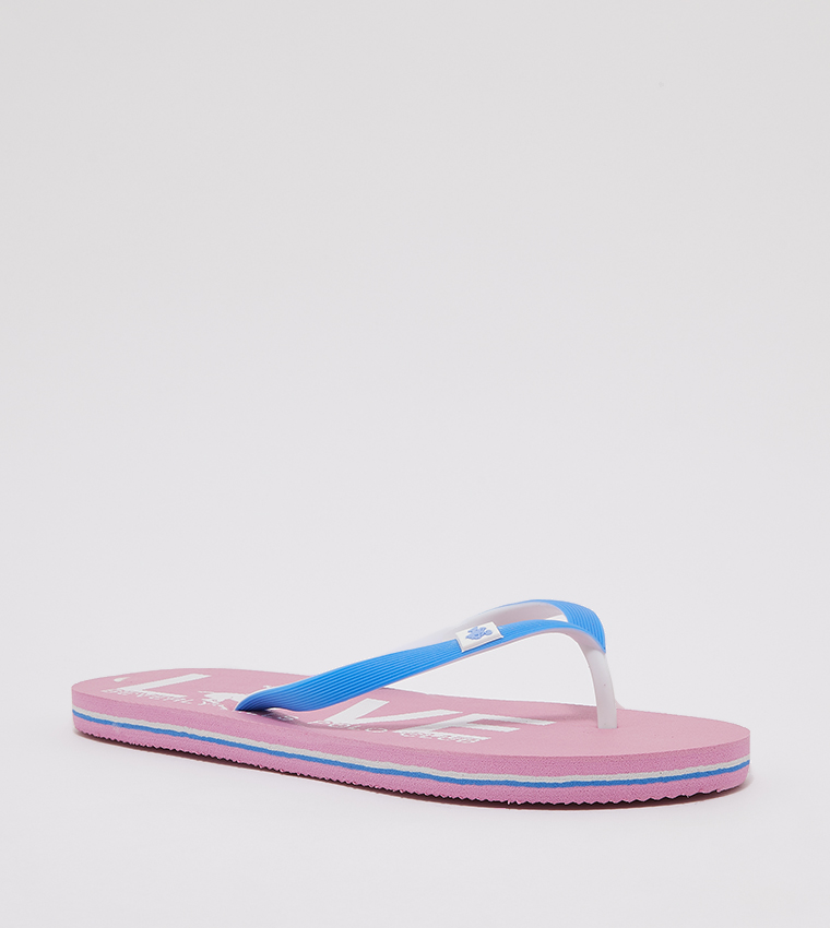 Pink flip cheap flop slippers