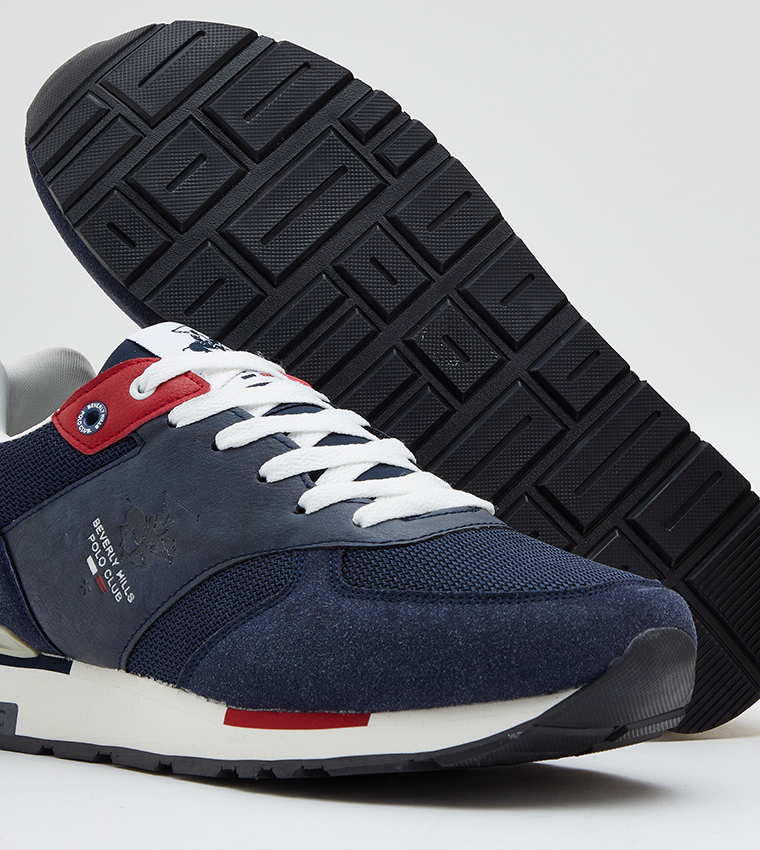 Color Block Lace-Up Sneakers