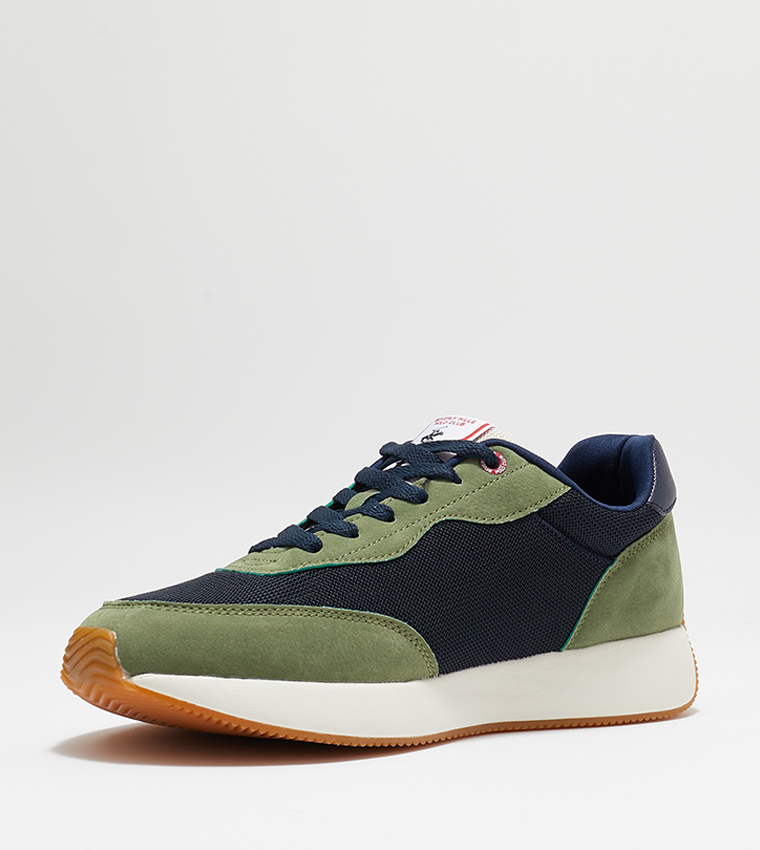 Color Block Lace Up Shoes