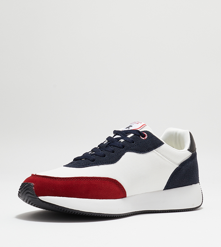 Color Block Lace-Up Shoes
