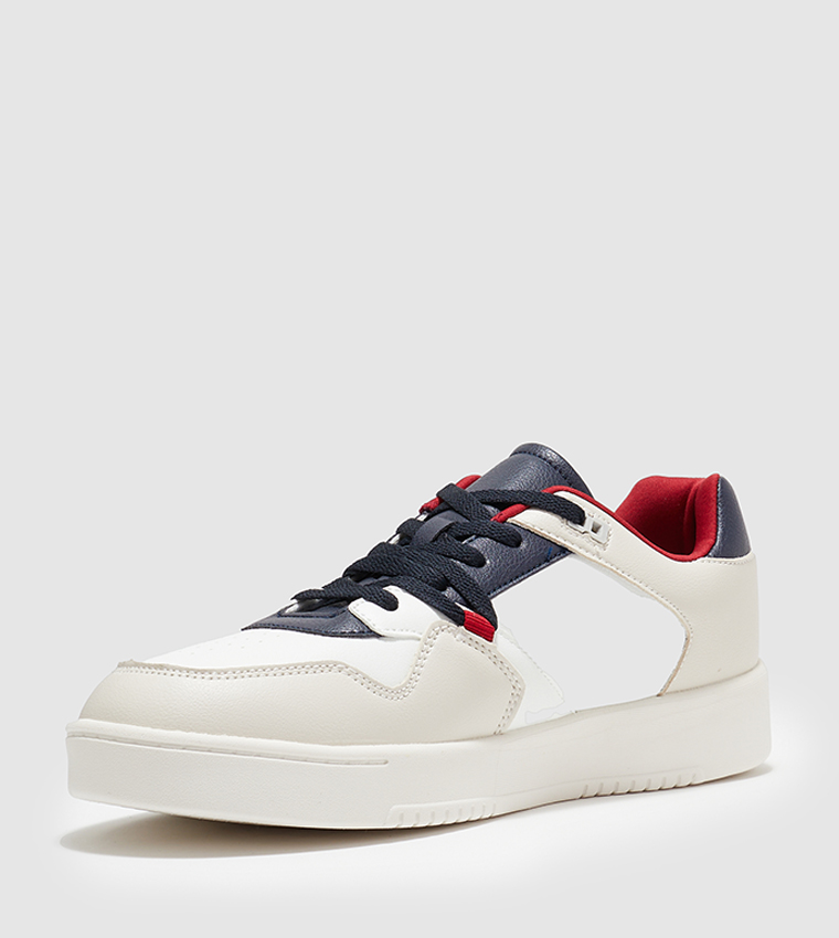 Color Block Lace-Up Shoes