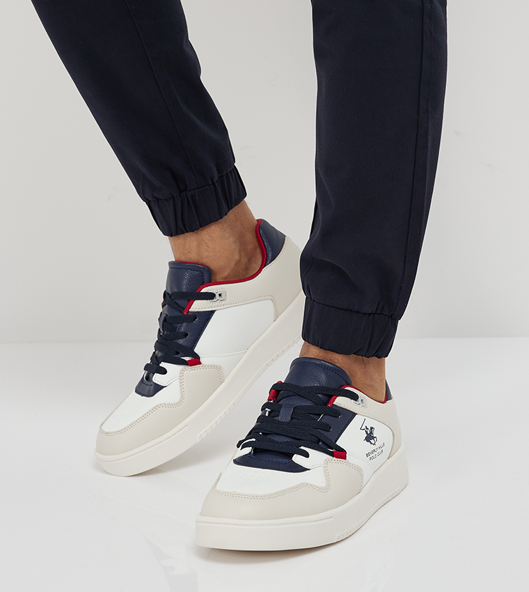 Color Block Lace-Up Shoes