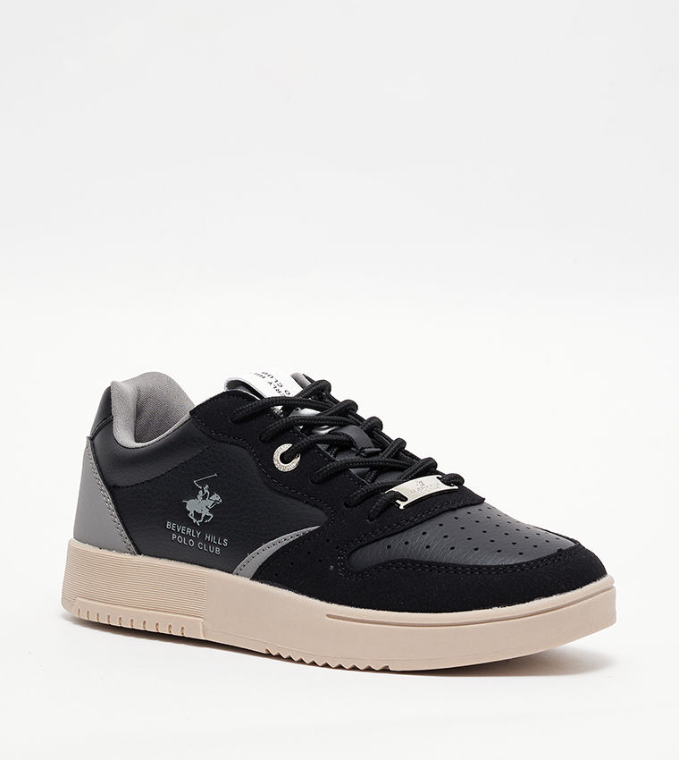Buy Beverly Hills Polo Club Logo Detail Lace Up Sneakers In