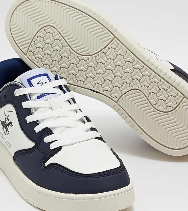 Color Block Lace-Up Sneakers
