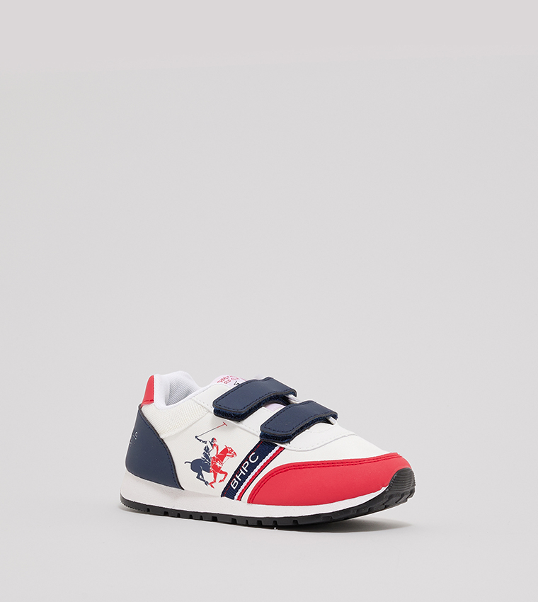 Color Block Velcro Closure Sneakers