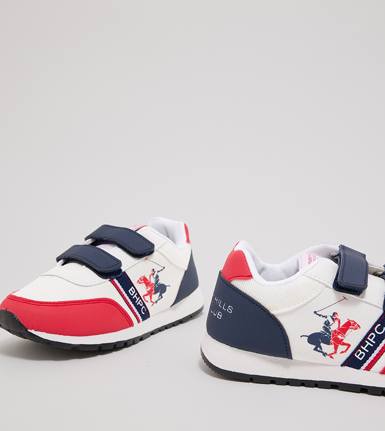 Color Block Velcro Closure Sneakers