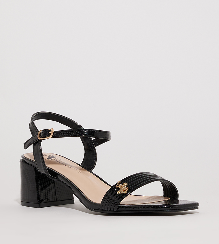 Open Toe Block Heel Sandals
