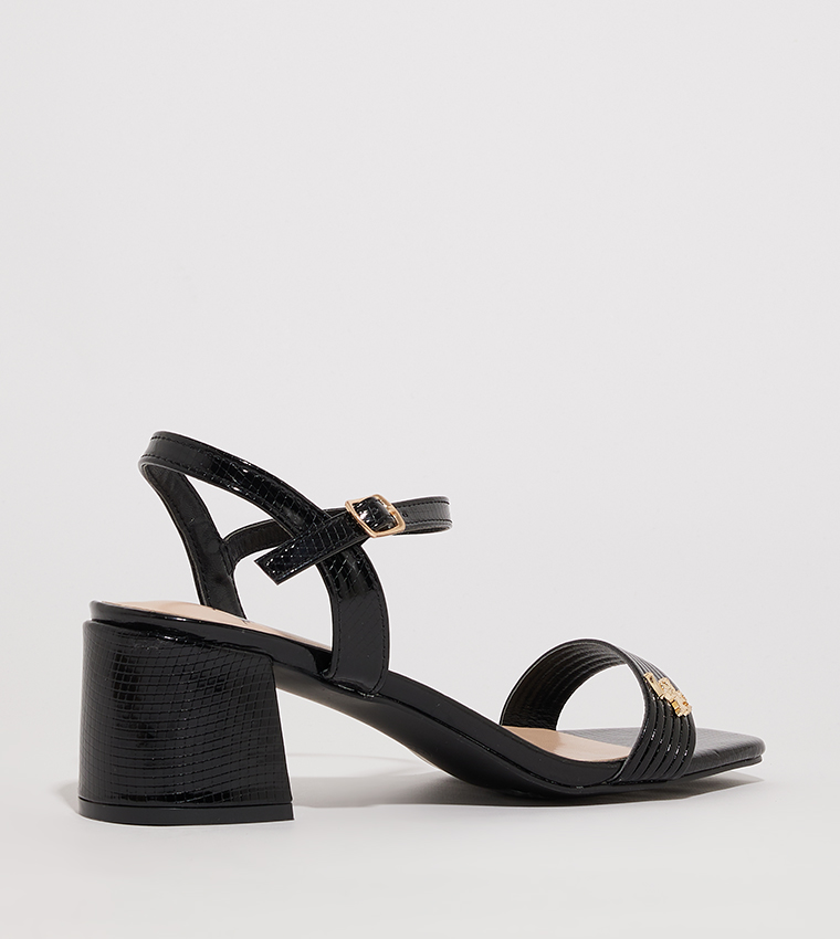 Open Toe Block Heel Sandals