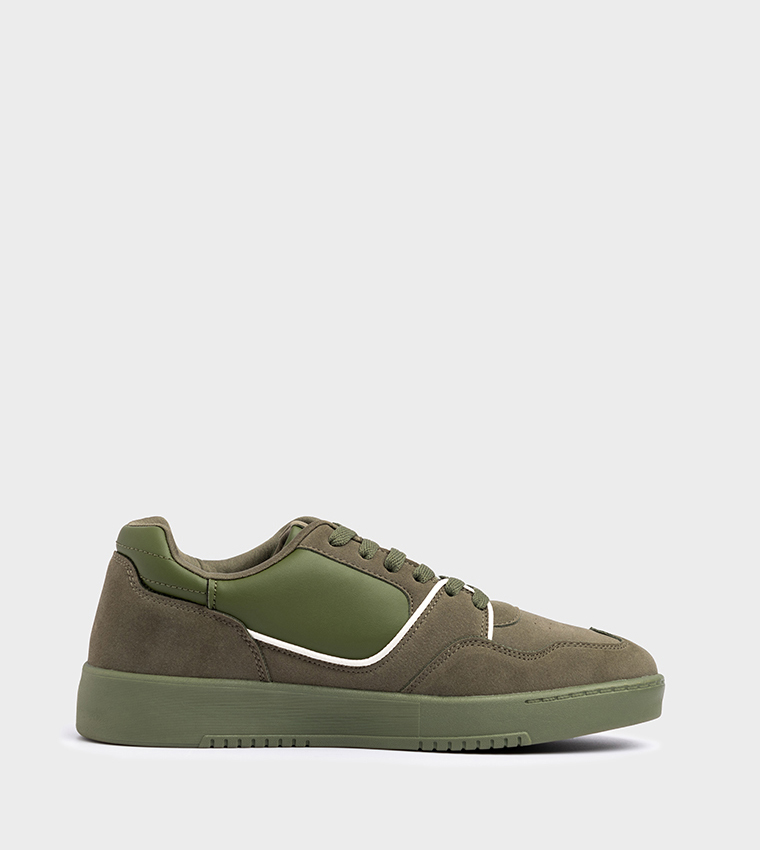 Logo Detail Lace-Up Sneakers