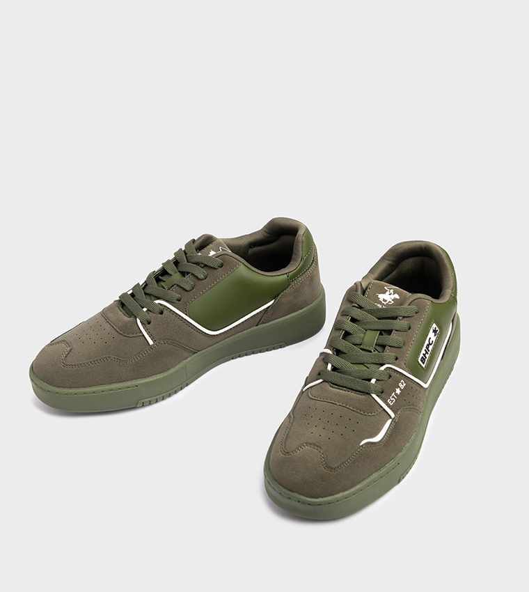 Logo Detail Lace-Up Sneakers