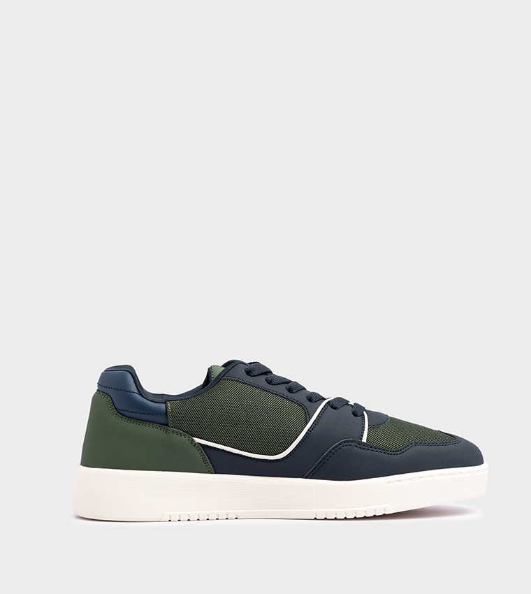 Logo Detail Lace-Up Sneakers
