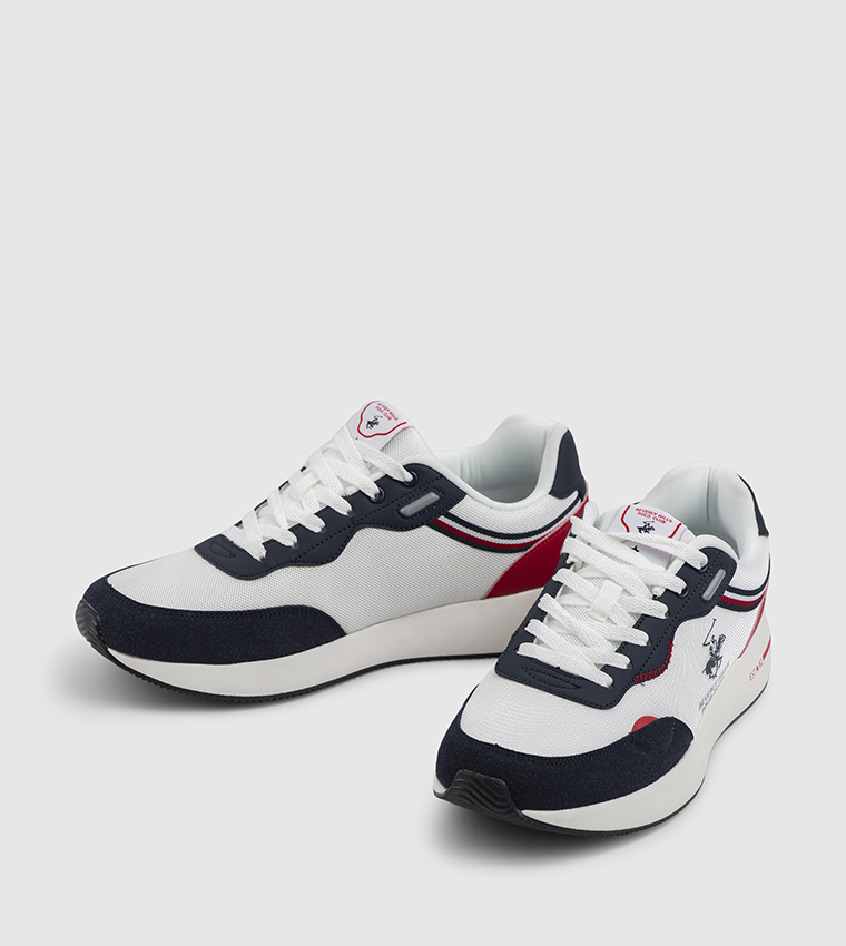 Color Block Lace-Up Casual Shoes