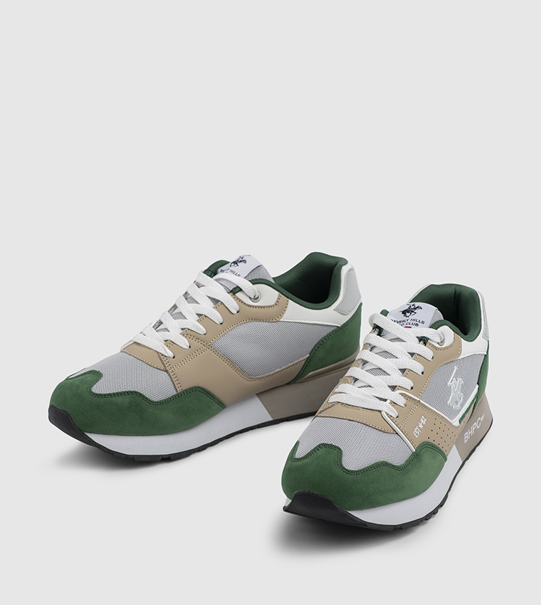 Color Block Lace-Up Casual Shoes