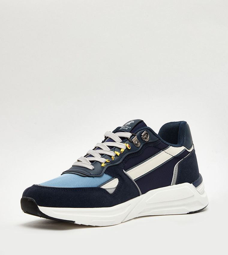 Color Block Lace Up Sneakers