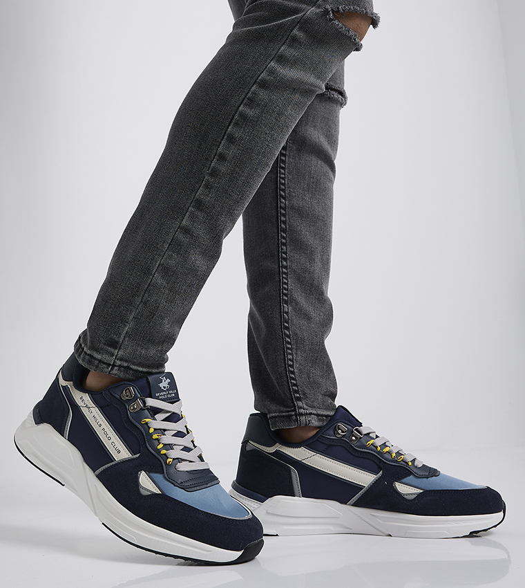 Color Block Lace Up Sneakers