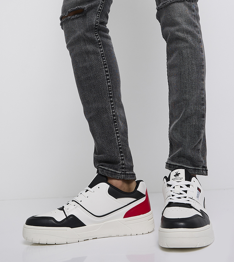 Color Block Lace Up Sneakers