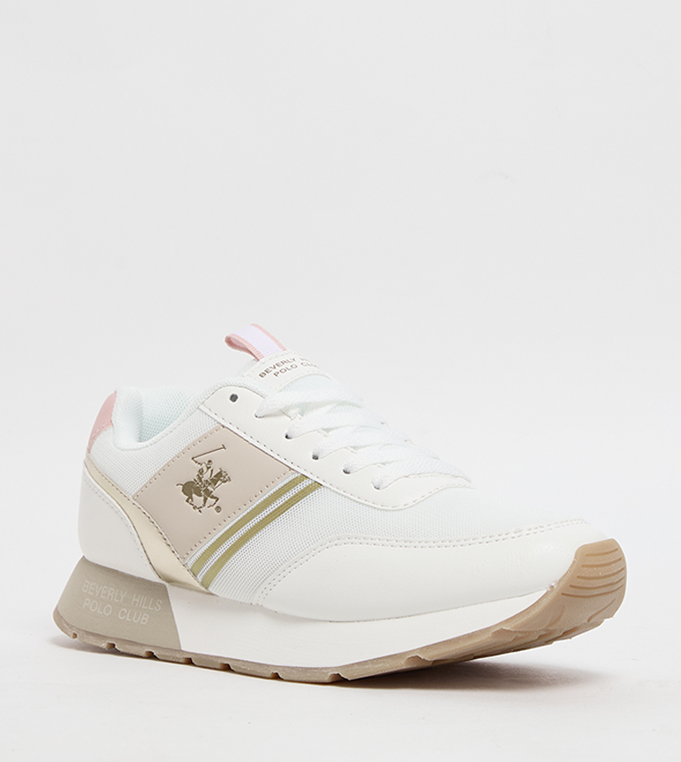 Logo Detail Lace Up Sneakers