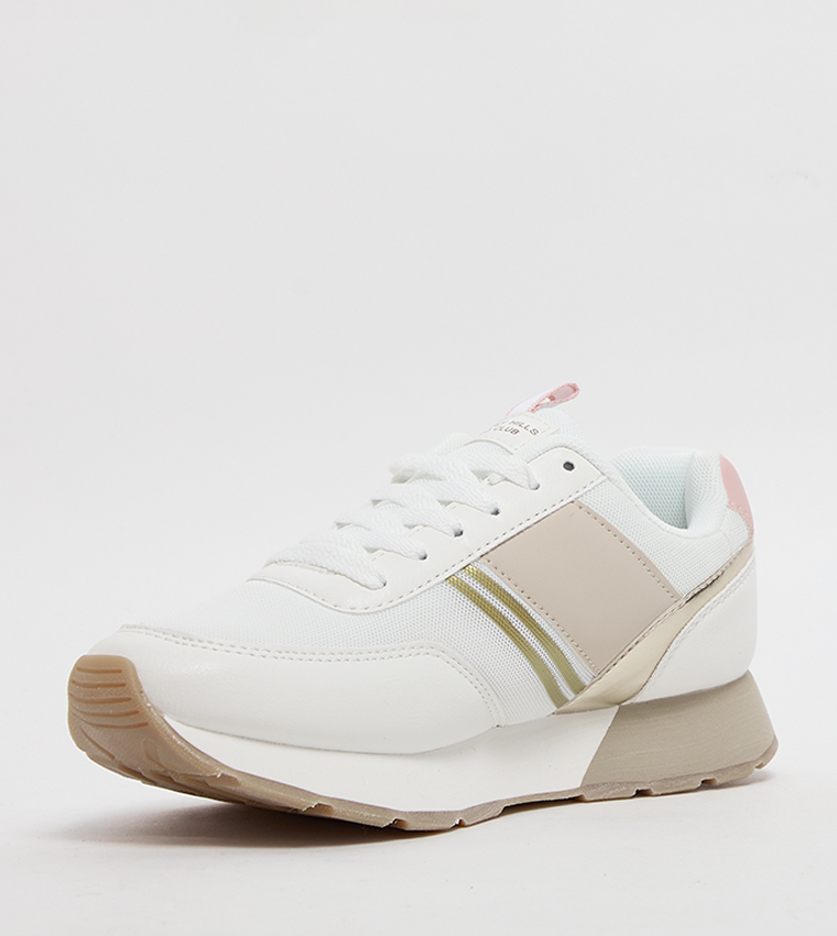 Logo Detail Lace Up Sneakers