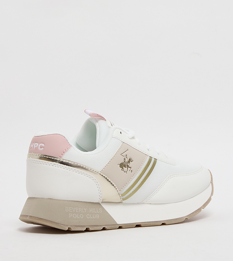 Logo Detail Lace Up Sneakers