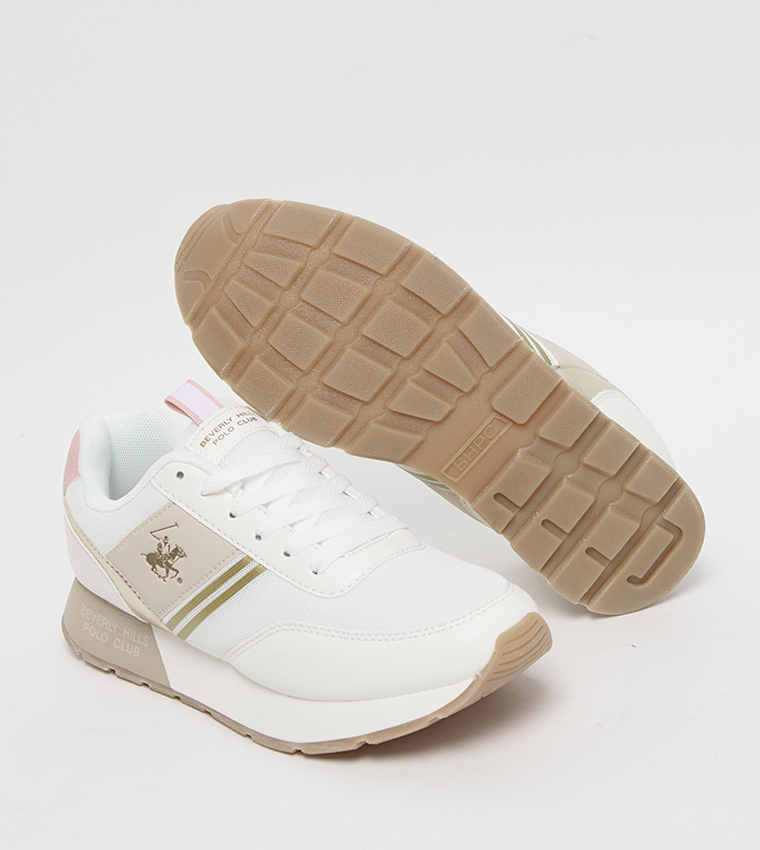 Logo Detail Lace Up Sneakers
