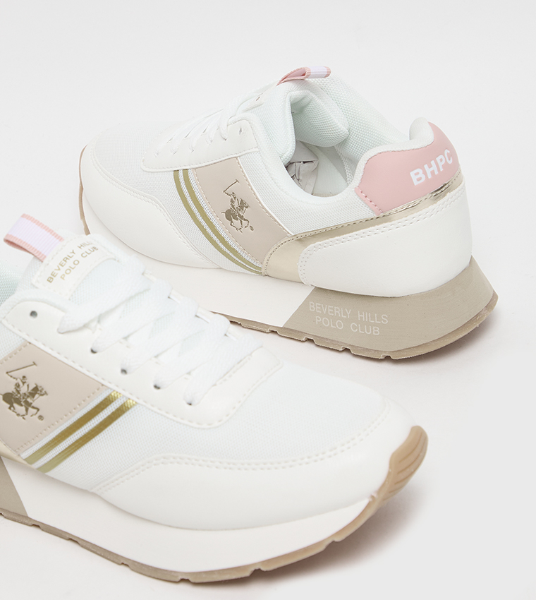 Logo Detail Lace Up Sneakers