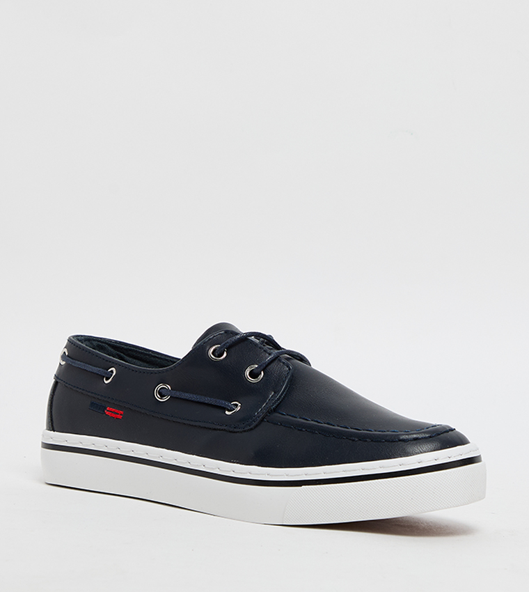 Logo Detail Boat Shoes