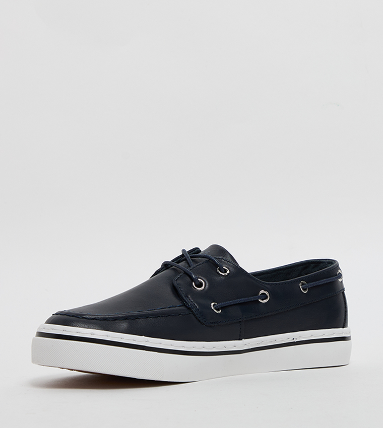Logo Detail Boat Shoes