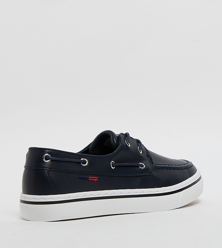 Logo Detail Boat Shoes