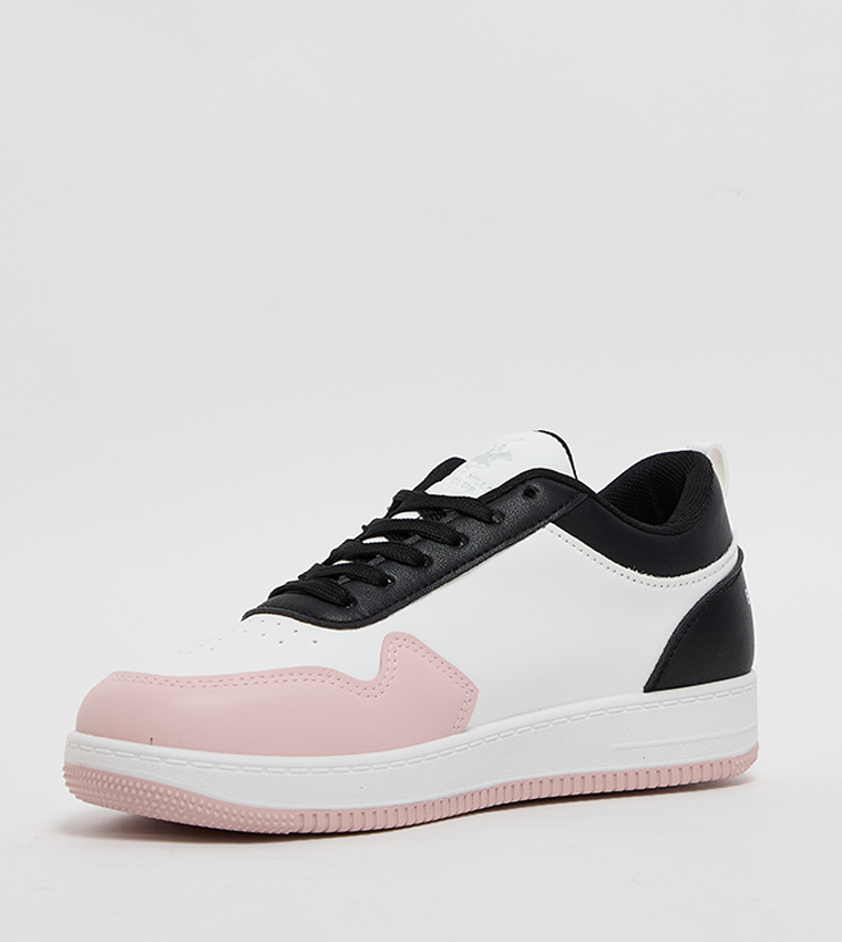 Color Block Lace Up Sneakers