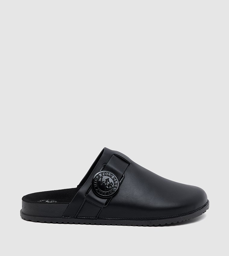 Solid Logo Detail Clogs