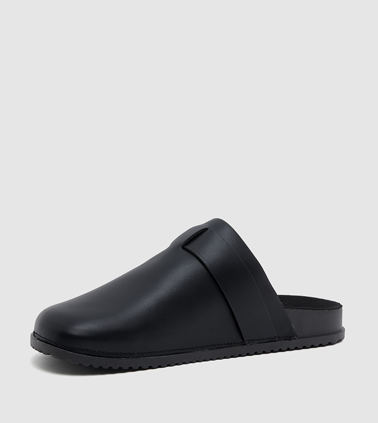 Solid Logo Detail Clogs