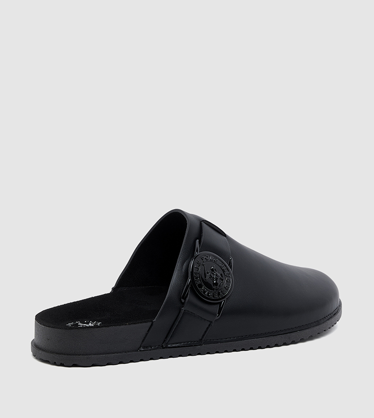 Solid Logo Detail Clogs