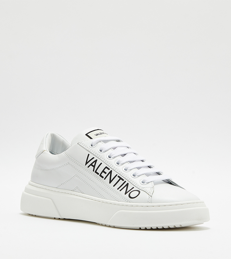 Buy Valentino Logo Printed Lace Up Sneakers In White 6thStreet UAE