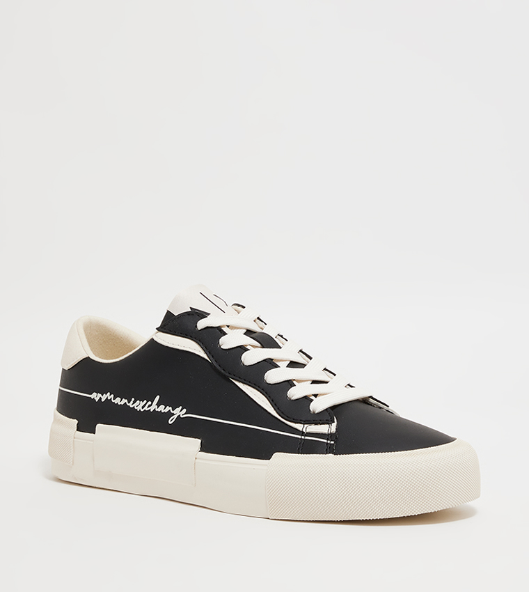 Buy Armani Exchange Lace Up Platform Sneakers In Black 6thStreet UAE